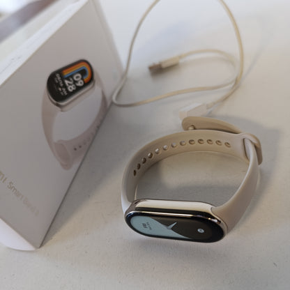 266285 - XIAOMI Mi Smart Band 8 - Byzylyk aktiviteti, ekran AMOLED, monitorim i rrahjeve të zemrës, 190 mAh, mbi 150 mënyra sportive, deri në 16 ditë jetëgjatësi baterie, ngjyrë ari