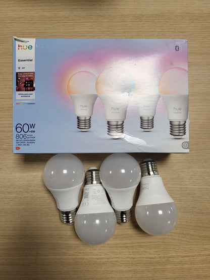 213211 - PHILIPS Ampulë LED A60, 8W, 2200-6500 K, 806 lm, Pako prej 4