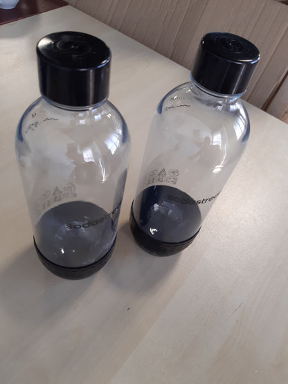 237376 - SODASTREAM Classic - 2 shishe uji të ripërdorshme - 1 L - Të sigurta për larje në enëlarëse - Të pajtueshme me Gaia, Spirit, Terra, E-Terra, Art, Enso, Power, Cool, Easy, One Touch, Genesis