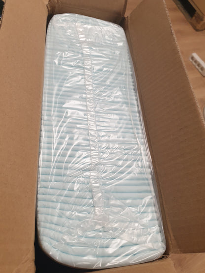 263040 - AMAZON BASICS Mbrojtëse stërvitjeje për qen dhe këlyshë, dizajn me 5 shtresa kundër rrjedhjeve, madhësi standarde, pako me 50 copë, blu