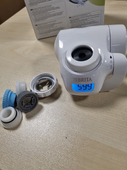 231307 - BRITA Sistemi i Filtrimit të Ujit ON TAP Pro V-MF, përfshin 1 fishek filtri (600L), ujë 99.99% pa baktere, redukton PFAS, me kohëmatës dixhital LCD