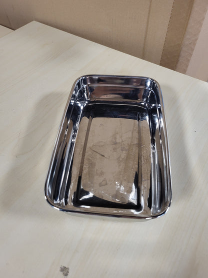 214613 - RÖSLE Kuti dreke katrore 1.0 L, çelik inox, e përshtatshme për mikrovalë dhe furrë deri në 150 °C