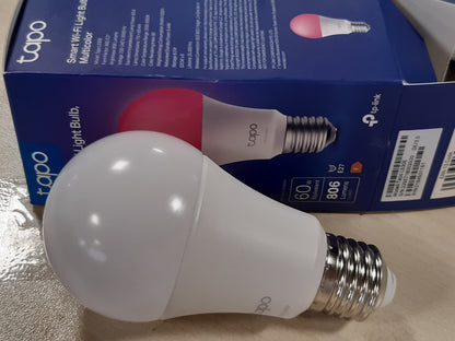 267052 - TP-LINK Llambë Alexa Tapo L530E E27, Kursim energjie, Llambë inteligjente WiFi me errësim shumëngjyrësh, Aksesori për shtëpi inteligjente, i pajtueshëm me Alexa dhe Asistentin Google