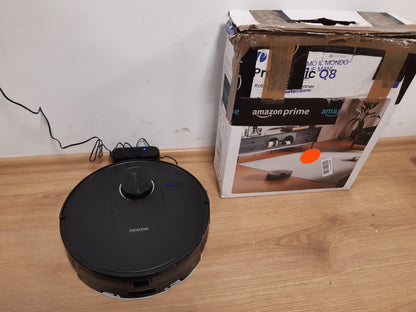 153020 - PROSCENIC Q8 Fshesë Robotike me Thithje 5000Pa, Bateri 200 Minuta, LiDAR Inteligjent, Dimenzionet Ultra të Holla 6cm, Mbrojtje Kundër Ngatërrimit të Qimeve | Përkrahnë App/Alexa/Wi-Fi, Përshtatet për Shtëpi dhe Kafshë Shtëpiake