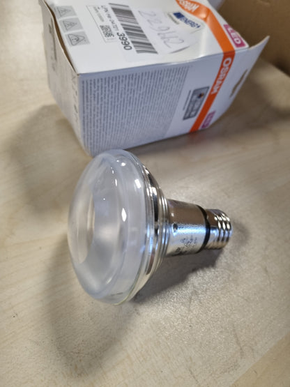 229662 - OSRAM Llambë reflektuese LED R80, E27, 5.9W, 2700K, njollë qelqi, zëvendësuese për 60W