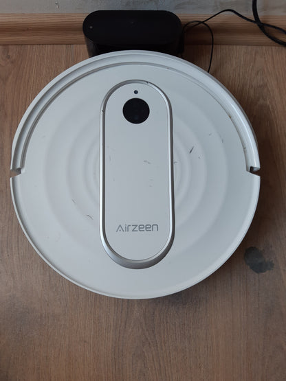 239254 - AIRZEEN Fshesë me korrent dhe mop robot 4 në 1 me thithje të fortë 4000Pa, vetë-karikueshme, me APP/telekomandë/kontroll Alexa për qime kafshësh shtëpiake dhe dysheme të forta, orar, e qetë, J10