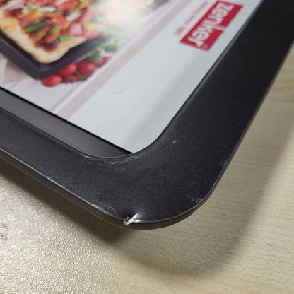 262722 - ZENKER Tepsi Drejtkëndëshe për Pica, 420 x 290 x 25 mm, Garanci 5-Vjeçare, Rezistente ndaj Nxehtësisë deri në 230°C, Veshje Jo-Ngjitëse