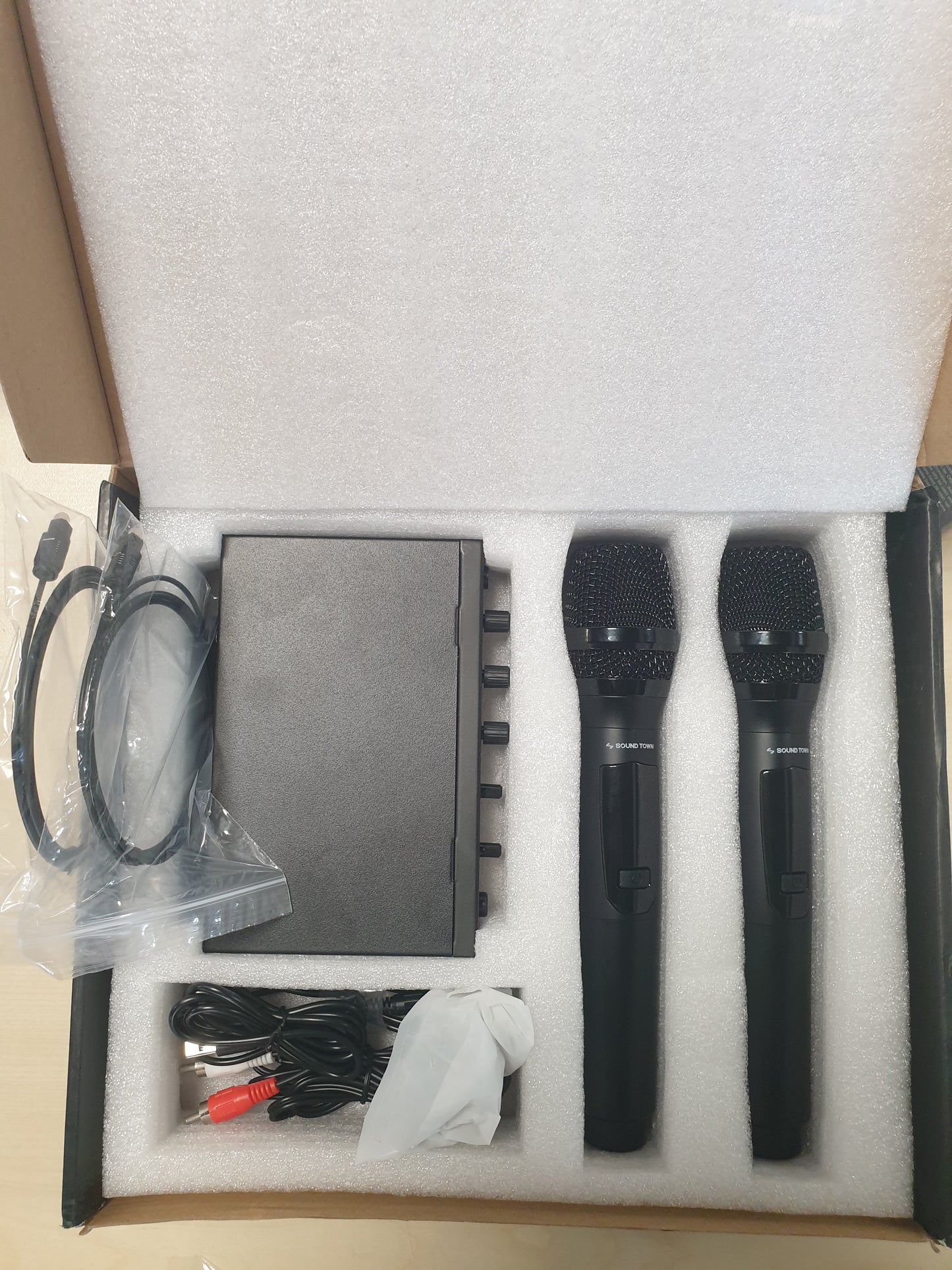 266031 - SISTEM MIKSIMI Karaoke Sound Town SWM16-MAX me Mikrofon Pa Tel, HDMI ARC, Optik (Toslink), AUX, Bluetooth, Mbështet Smart TV, Media Box, PC