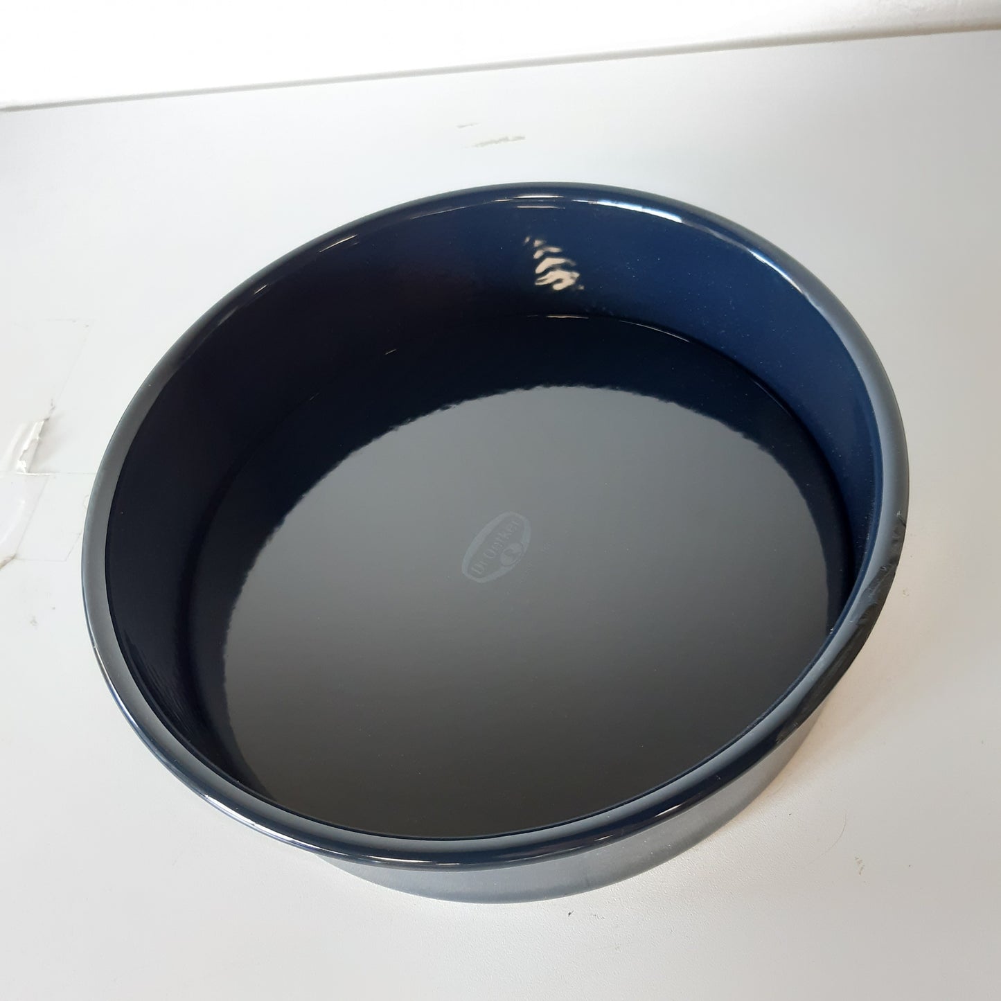217360 - DR. OETKER Tavë Pjekjeje Ø 26 cm, Enamel me Bazë të Lëvizshme, Tavë e rrumbullakët për torta, Material smalti rezistent ndaj prerjeve dhe gërvishtjeve