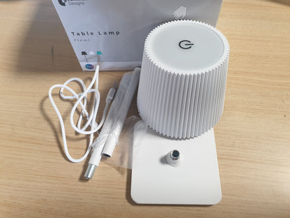 222069 - LUMINEXDESIGNS Llambë Tavoline LED pa Tel me Bateri 5200mAh – Llambë Komodine me Errësim dhe Kohëzgjatje të Gjatë Funksionimi, IP54 Rezistent ndaj Ujit – Llambë e Jashtme për Dhomë Gjumi, Zyrë, Kopsht, Dekorim, e Bardhë