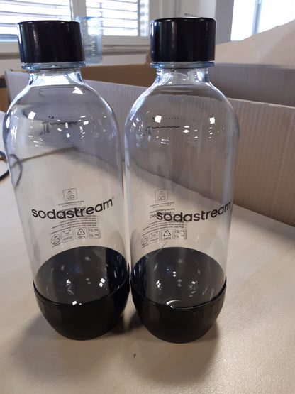 233442 - SodaStream Classic – 2 shishe uji 1 L, të ripërdorshme, të sigurta për larje në enëlarëse