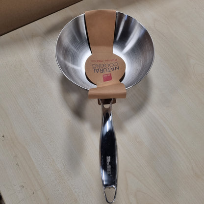 204932 - IBILI - Wok TRIPLY Natural 20 Cm, I Përshtatshëm Për Induksion, Materiali Çelik Inoks, Pa Shtresë Jo-Ngjitëse