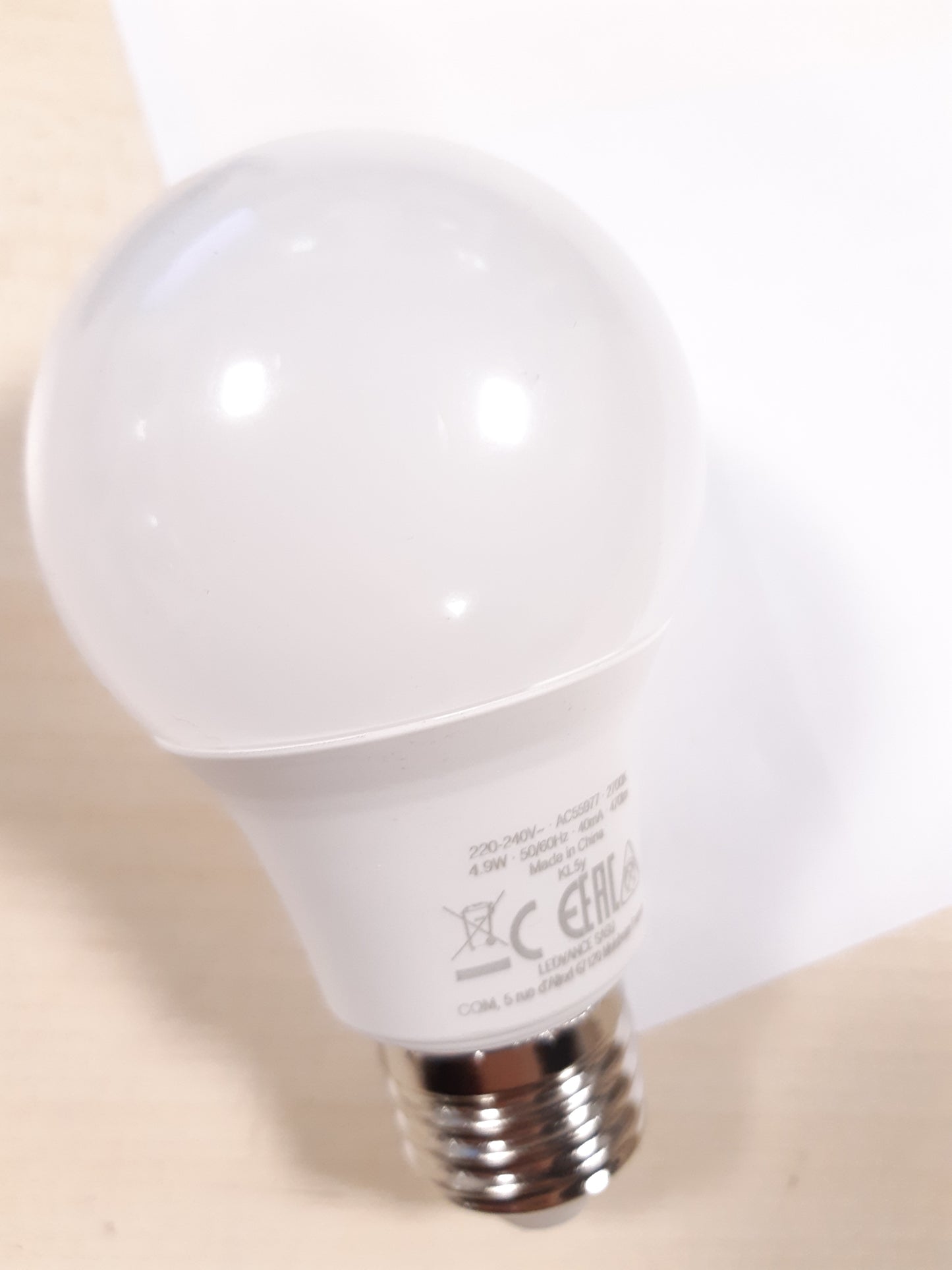 264184 - OSRAM Llambë LED Star Value Classic A40, E27, 470 lumen, 2700K, zëvendësim për 40W