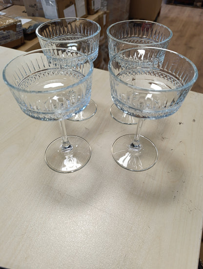 222542 - PASABAHCE Set Elysia me 4 Filxhanë Shampanje, 26 cl, transparente