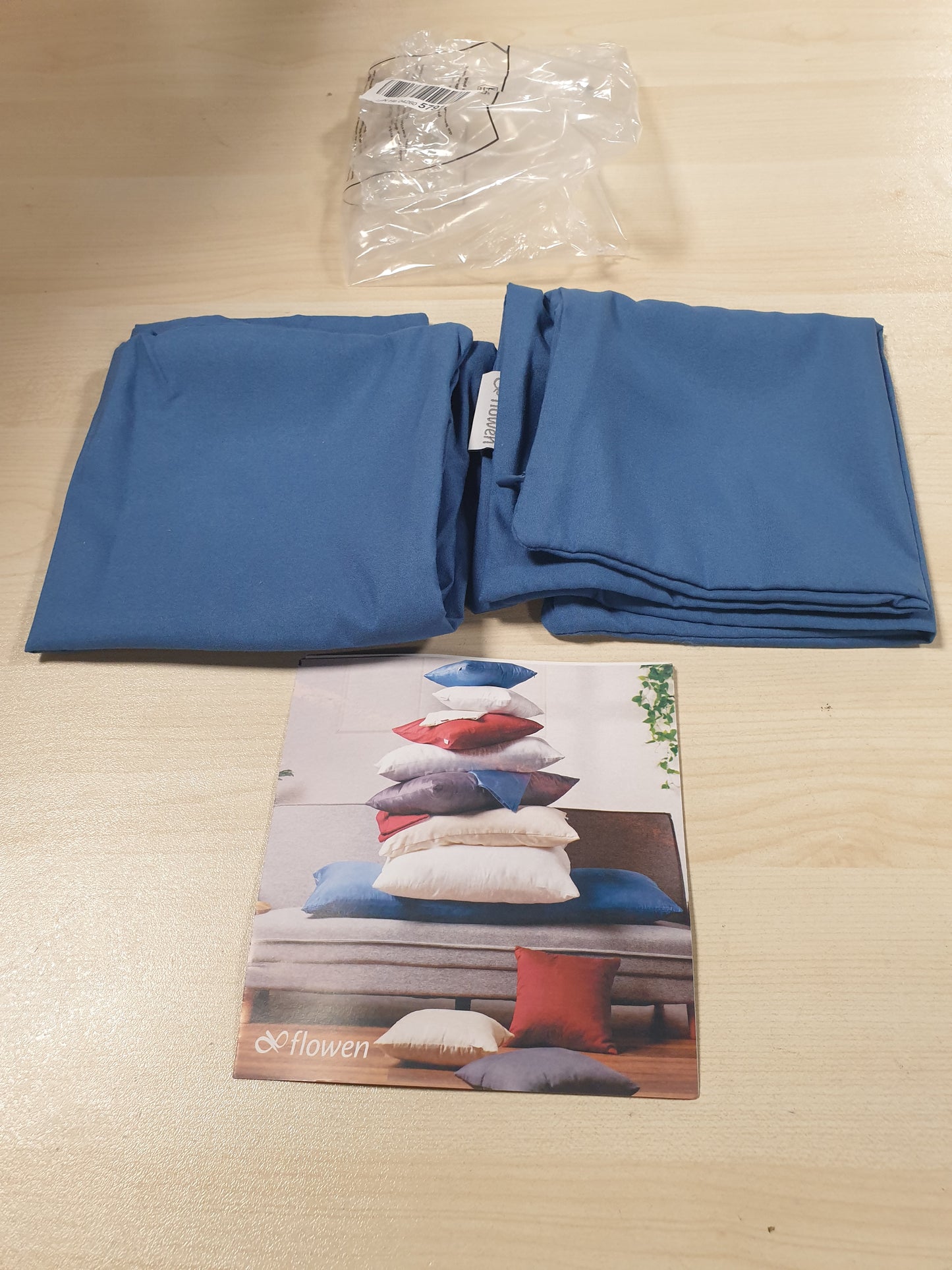 225310 - MBULESE JASTËKU, 30x30, mikrofibër e çertifikuar OEKO-TEX, blu marine, set me 2 copë