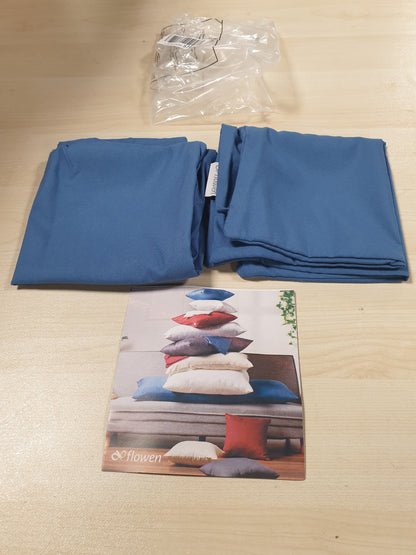 225310 - MBULESE JASTËKU, 30x30, mikrofibër e çertifikuar OEKO-TEX, blu marine, set me 2 copë