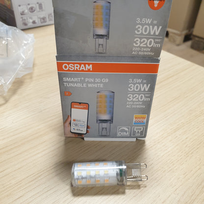 252770 - LLAMBË LED Osram SMART+ WiFi SPECIAL PIN CL 30, bazë G9, 3.5W, 320lm, 2700K deri në 6500K, e errësueshme
