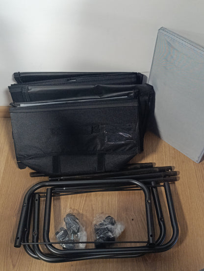 226537 - KUKIKAN Kuti Ruajtjeje Nën Shtrat me Rrota dhe 3 Doreza, Komodinë e Palosshme Nën Shtrat me 2 Pjesë 50L, për Rroba, Këpucë, Jorganë, Batanije