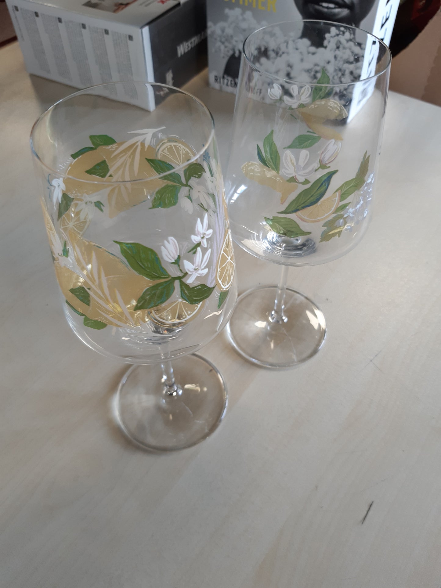 167887 - RITZENHOFF Gotë Limoncello 500 ml, Set prej 2 copësh, Seria Summer Dew, Motiv Limoni shumëngjyrësh, Prodhuar në Gjermani
