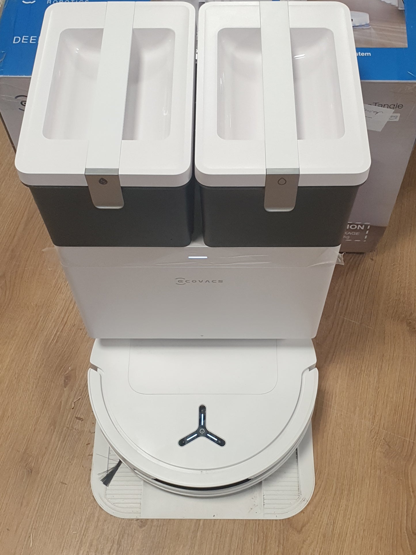 213003 - ECOVACS Fshesë me korrent robotike DEEBOT T50 Omni, 15,000 Pa, larje fshesë me ujë të nxehtë 75°C