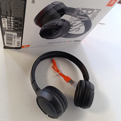 268084 - JBL TUNE 510 BT – Kufje Bluetooth On-Ear – Të zeza – Kufje të palosshme – Jetëgjatësi e baterisë deri në 40 orë