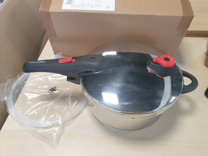 245457 - AMAZON BASICS Tenxhere me presion induksioni prej çeliku inox - 4 litra