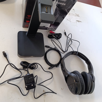 266176 - Kufje pa tel për televizor të reja 2025 për të moshuar, 28 orë kohë dëgjimi audio, Kufje pa tel për televizor me stacion karikimi, pa vonesë audio, Lidh dhe përdor