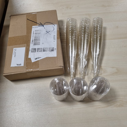 206821 - GOTA - Gota Shampanje Mispudin të Artë, Plastike, 130ml, Set prej 30 copësh, të Ripërdorshme për Festa, Dasma, Festa Kopshti, Ditëlindje, Piknikë, Natën e Vitit të Ri