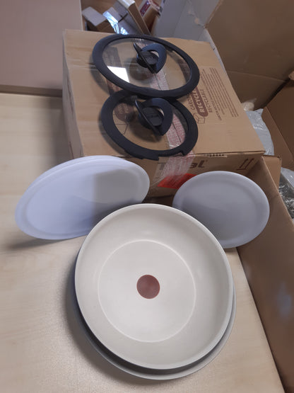 208045 - TEFAL Ingenio Serenity, Seti i Pjekjeve në Furrë prej 11 Copë, Veshja Jo-Ngjitëse, Induksion, Grumbullimi i Lehtë, Modeli L829SB04