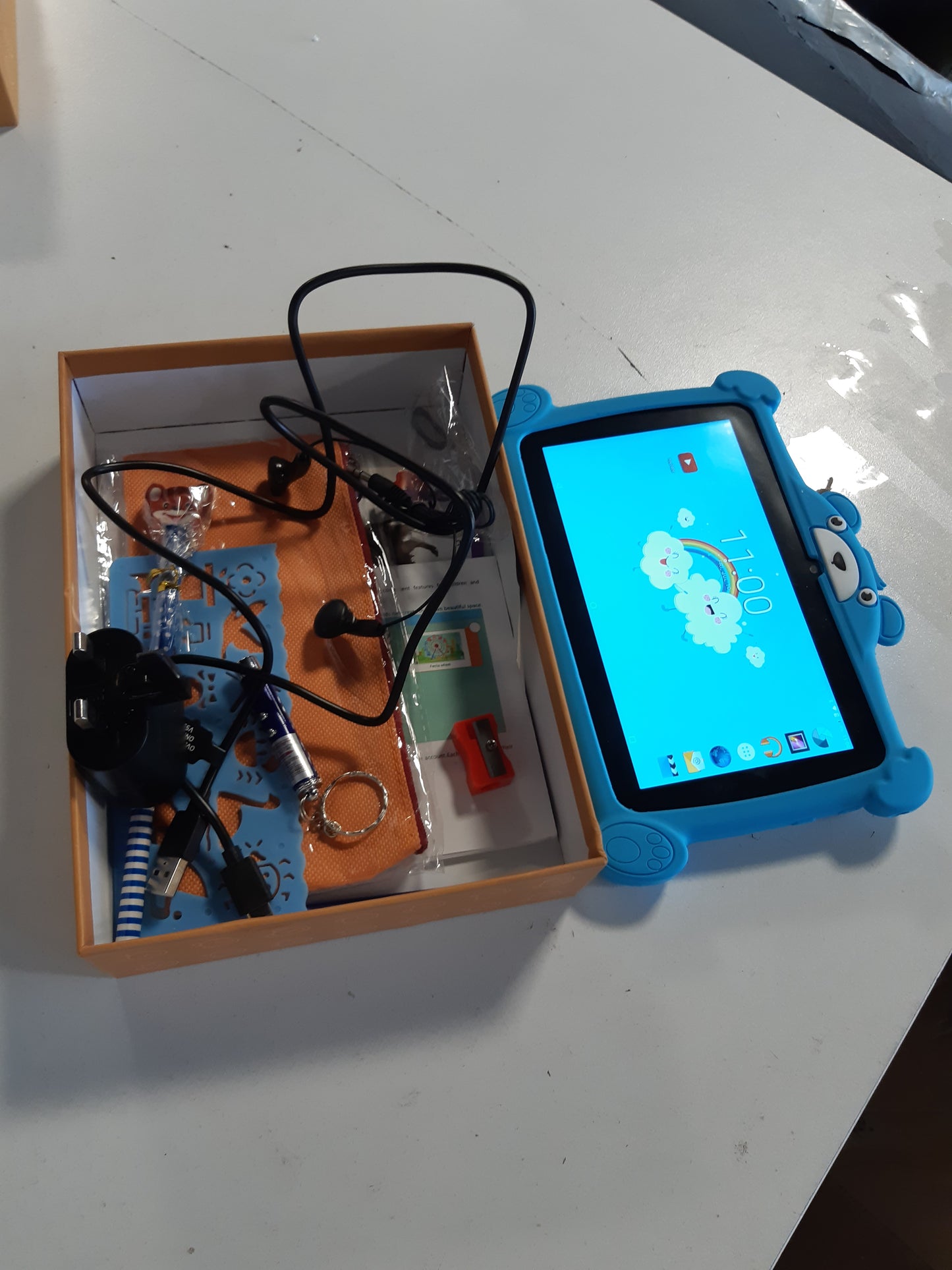266301 - TABLET DISCOBALL 7 inç për fëmijë, Android 11, 4GB RAM + 64GB ROM, Wifi, kontroll prindëror, dy kamera