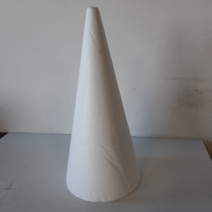 220480 - MCE-COMMERCE Styroporkegel Ã˜ 18 cm, Lartësi 40 cm, Polystyrol, Bardhë