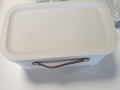 256554 - ROTHO Kuti ruajtjeje 12 l | Plastike e bardhë | Dimensionet: 39.5 x 26.5 x 17.7 cm