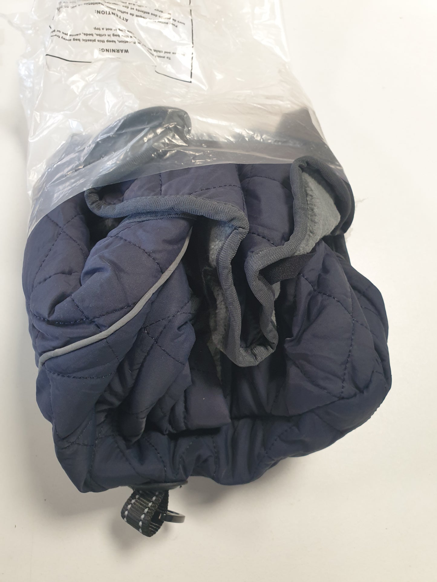 223359 - PAWIVID Xhaketë dhe pallto dimërore për qen, e papërshkueshme nga uji, Rreshtim super i ngrohtë prej leshi, Blu e errët, L