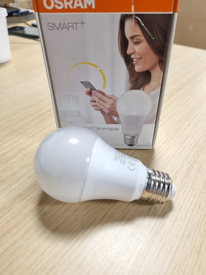 168502 - OSRAM Smart+ LED, Llambë ZigBee E27, Ngjyra e Bardhë e Ngrohtë, me Errësues, Përputhshmëri me Echo Plus dhe Echo Show (Gjenerata e 2-të)