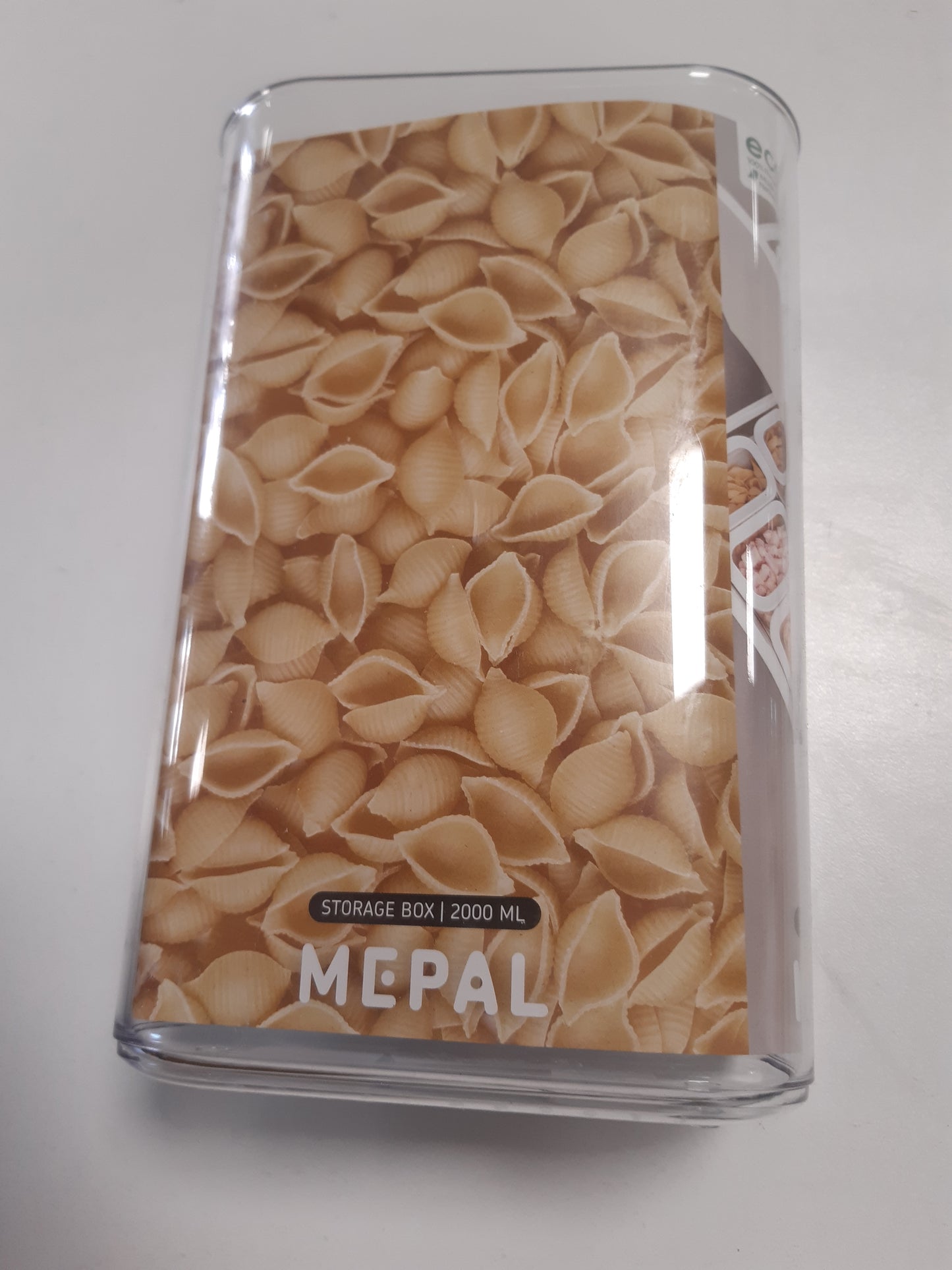 263783 - MEPAL Enë Ruajtjeje Transparente me Kapakë - Enë Ushqimi Drejtkëndëshe - 2000 ml - E Zezë
