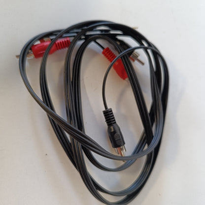 267116 - DRUT Kabllo audio 1.2 m RCA në RCA me dy pinca, për mikser gramafoni
