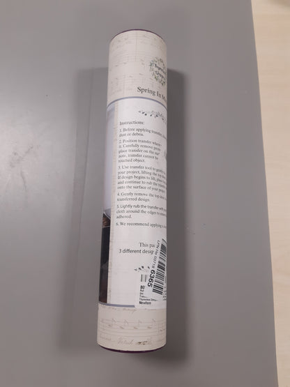227149 - Dizajne pa Thyme (Pranvera në Marsejë) - Transferime Mobiljesh dhe Artizanati, 3 Fletë Dizajni 11" x 17" Secila, Transferime Dekorimi për Shtëpinë