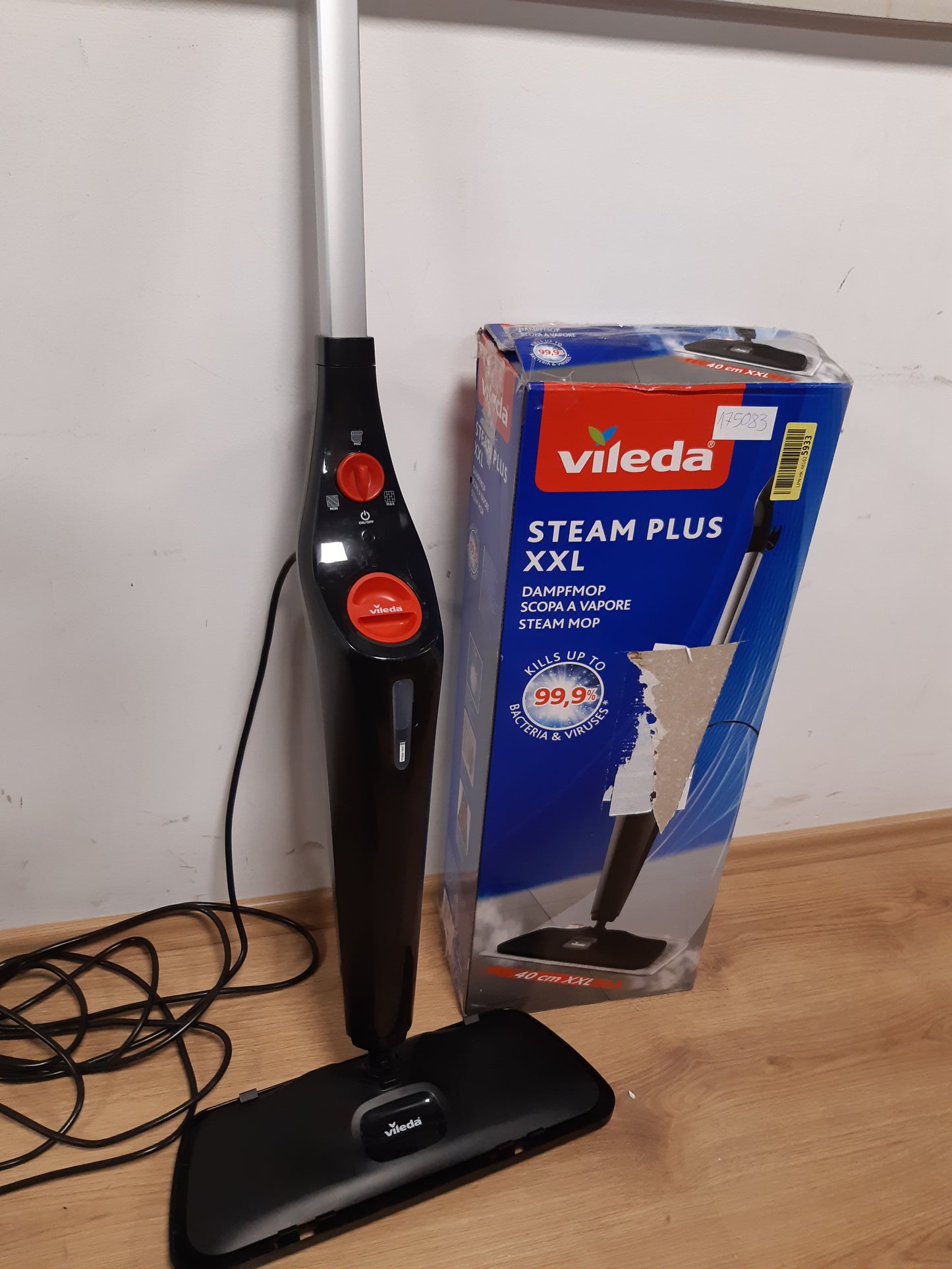 175083 - STEAM PLUS XX Avullues me kapacitet 3.5L, fuqi 1500W, me funksion shtesë pastrimi dhe sterilizimi