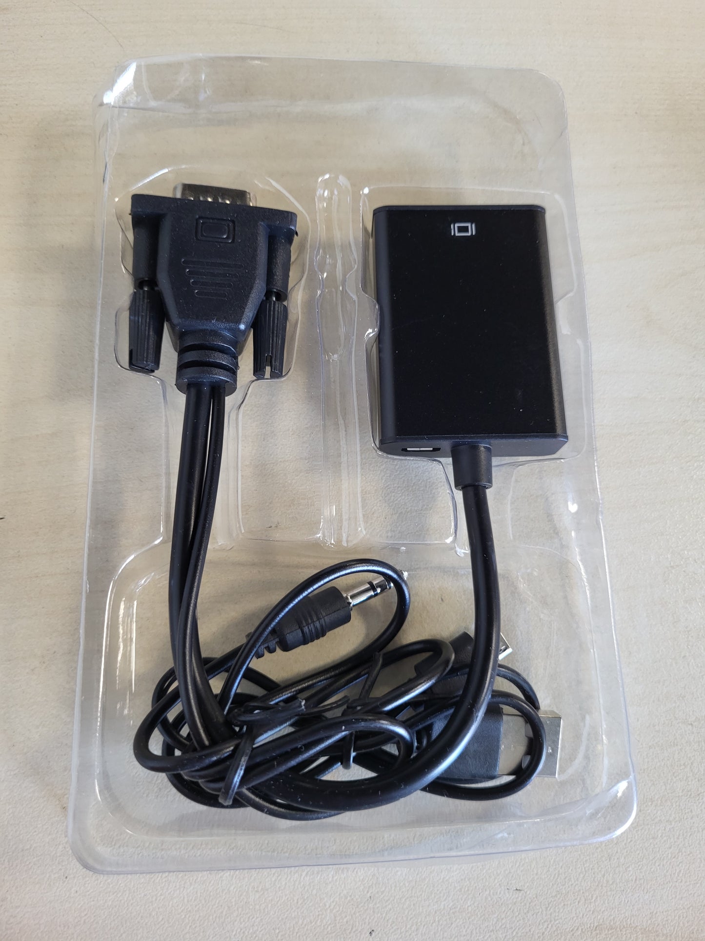 267105 - NEUTYPECHIC Adaptor VGA në HDMI, VGA Femër në HDMI Mashkull me Audio, Kabllo 1080p, 25CM