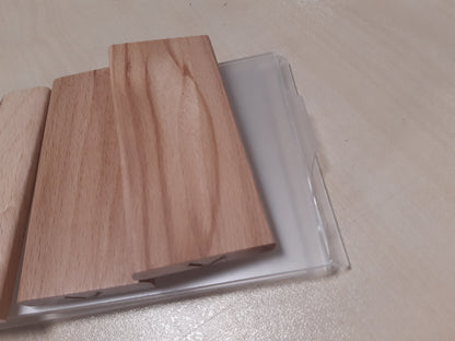 198826 - SETI prej 3 Stenda Ekspozimi për Tavolinë A6 prej Akriliku Transparent - Fortë, Kavaletet për Restorante, Dasma, Reklama, Mbajtëse Menuje dhe Posterash, Mbështetëse Pleksiglasi për Fletushka, Foto, Kartolina