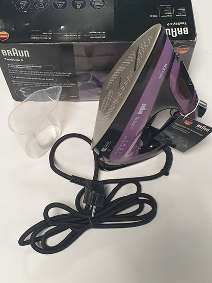 213067 - BRAUN Hekur me avull Texstyle9 SI9661VI, nxitje avulli 250g/min, rezervuar uji 330ml