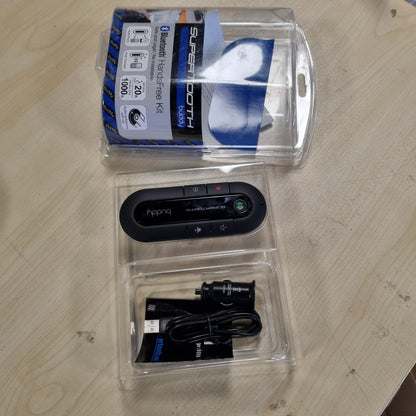 266310 - SUPERTOTH BUDDY Set për Makinë Bluetooth pa Duart për Mbrojtëse Dielli - E Zezë