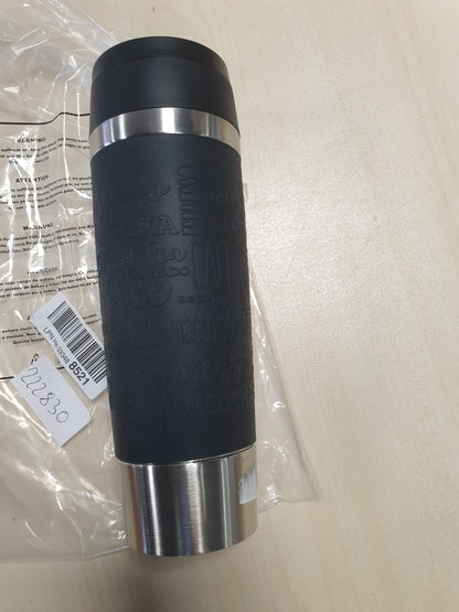 222830 - EMSAL Filxhan Udhëtimi N20220 0.5 Litra, çelik inox, kapak i ri komod me vidë, mban pijet të ngrohta për 6 orë dhe të ftohta për 12 orë, 100% i papërshkueshëm nga rrjedhjet, i sigurt për lavastovilje, hapje për pirje 360°, e zezë