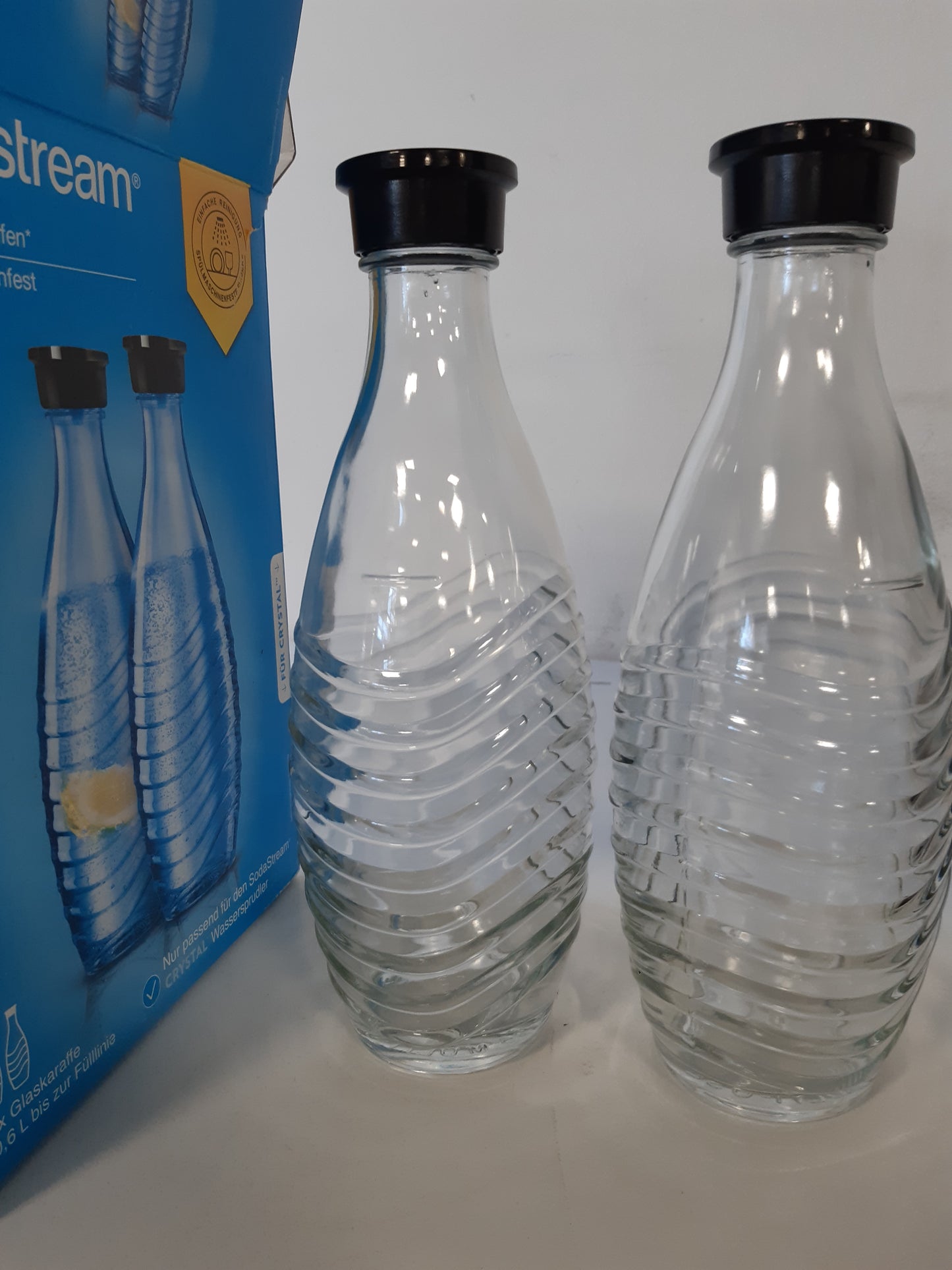 224123 - SODASTREAM Karafë Qelqi, Transparente, 2 x 0.615 L