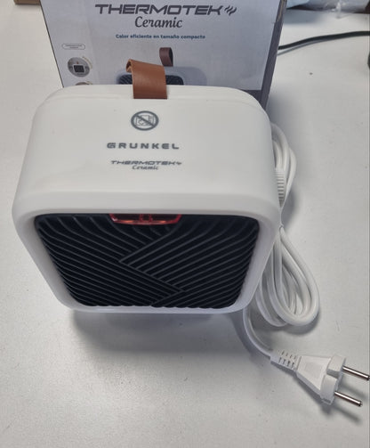 222160 - GRUNKEL - Ngrohës Qeramik CF-1500CM 1500W, Ngrohje Qeramike PTC, 2 Nivele Fuqie, Termostat i Rregullueshëm, Mbrojtje nga Përmbysja dhe Mbinxehja