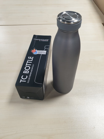 256769 - THERMOS THERMOcafé TC BOTTLE grafit gri mat 0.50l, shishe e izoluar prej çeliku inox, mban pijet të ngrohta për 12 orë dhe të ftohta për 24 orë