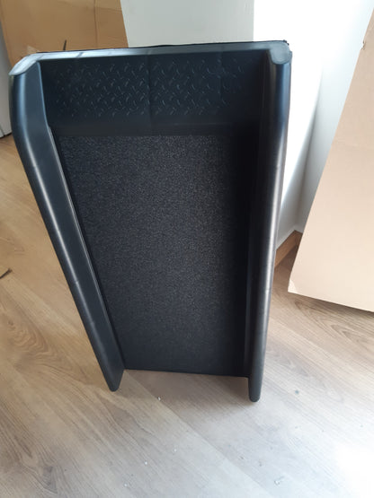 208290 - LIONTO Rampë Makinash për Qen deri në 90 kg, 156 x 40 cm, Shkallë të Palosshme dhe të Forta me Sipërfaqe Jo-Rrëshqitëse, E Zezë