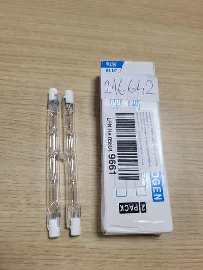 216642 - LLAMPA HALOGJENE CALDARAX 2 COPË R7S 118 MM 120W 230V, LLAMBË ME TUB HALOGJENI R7S ME ERRËSIM, TUB HALOGJENI 1800LM 2700K I BARDHË I NGROHTË, HALOGJEN LINEAR J118 PËR PROZHEKTORË, NDRICIM PEIZAZHI