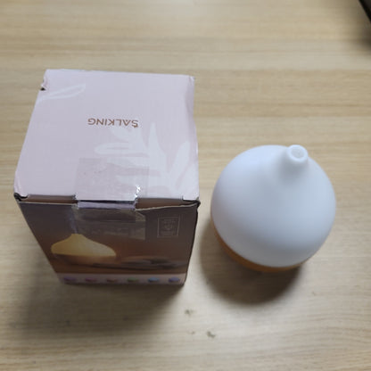 257203 - SALIKNG Difuzues vaji esencial 100ml, Difuzues aromaterapie me 8 ngjyra, Lagështues ajri, Dritë nate për foshnje, Difuzues tejzanor