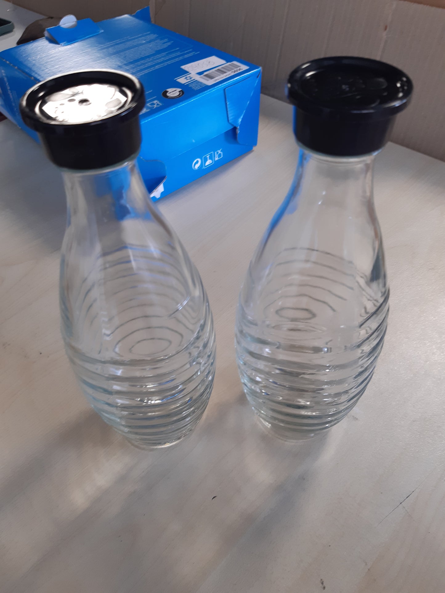 224058 - SODASTREAM Karafë qelqi, transparente, 2 x 0.615 L